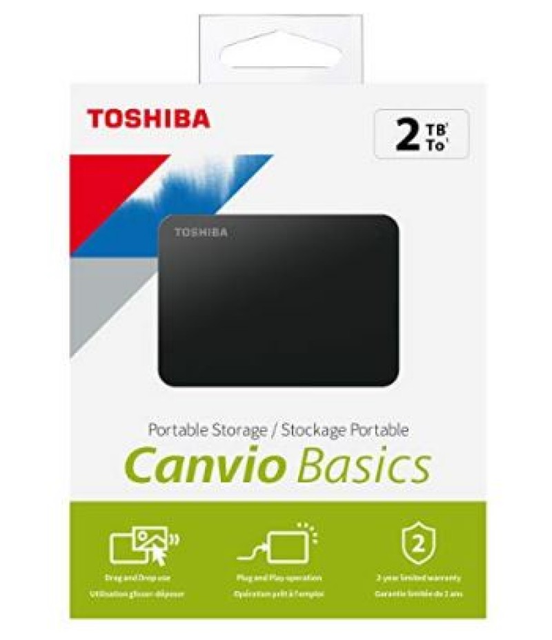 DISCO EXTERNO TOSHIBA 2TB CANVIO BASICS 